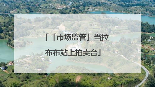 「市场监管」当拉布布站上拍卖台