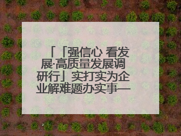 「强信心 看发展·高质量发展调研行」实打实为企业解难题办实事——古浪县优化营商环境助力企业高质量发展见闻