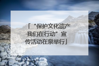 “保护文化遗产·我们在行动”宣传活动在泉举行