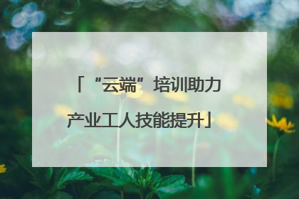 “云端”培训助力产业工人技能提升