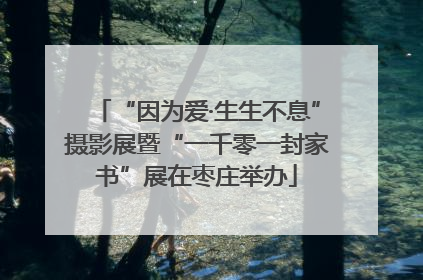 “因为爱·生生不息”摄影展暨“一千零一封家书”展在枣庄举办