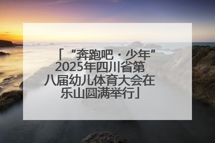 “奔跑吧・少年”2025年四川省第八届幼儿体育大会在乐山圆满举行