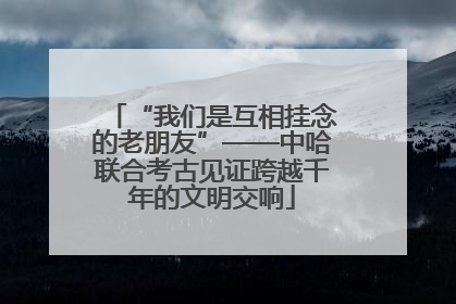 “我们是互相挂念的老朋友”——中哈联合考古见证跨越千年的文明交响