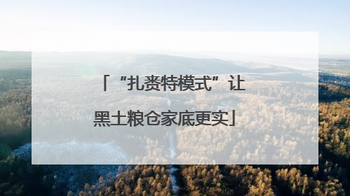 “扎赉特模式”让黑土粮仓家底更实