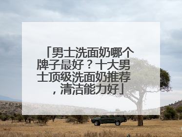 男士洗面奶哪个牌子最好？十大男士顶级洗面奶推荐，清洁能力好