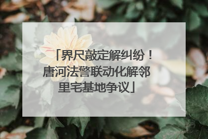 界尺敲定解纠纷！唐河法警联动化解邻里宅基地争议