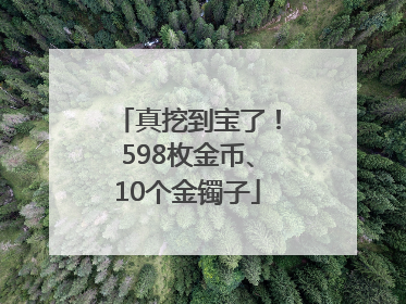 真挖到宝了！598枚金币、10个金镯子