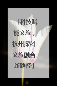 科技赋能文旅，杭州探科文旅融合新路径