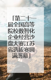 第二十一届全国高等院校数智化企业经营沙盘大赛江苏省选拔赛圆满落幕