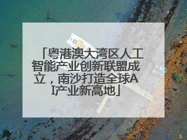 粤港澳大湾区人工智能产业创新联盟成立，南沙打造全球AI产业新高地