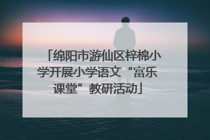 绵阳市游仙区梓棉小学开展小学语文“富乐课堂”教研活动