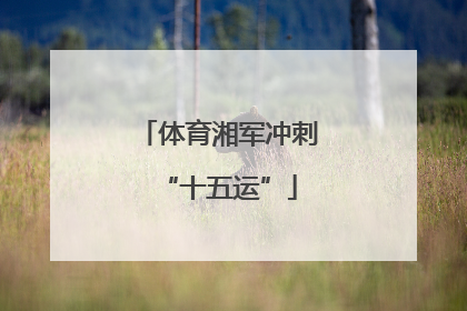 体育湘军冲刺“十五运”