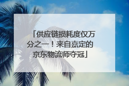 供应链损耗度仅万分之一！来自嘉定的京东物流师夺冠