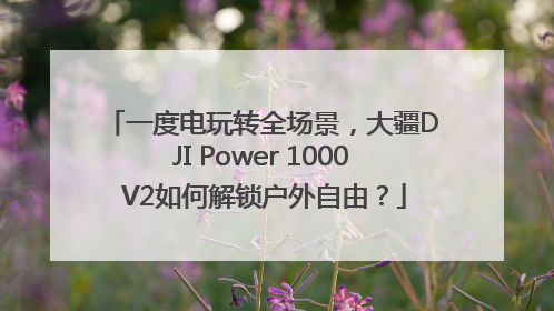 一度电玩转全场景，大疆DJI Power 1000 V2如何解锁户外自由？