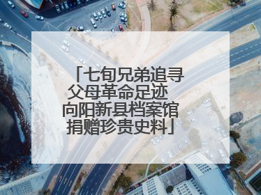 七旬兄弟追寻父母革命足迹 向阳新县档案馆捐赠珍贵史料