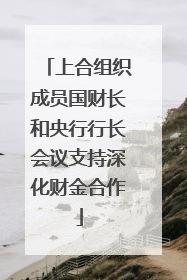 上合组织成员国财长和央行行长会议支持深化财金合作