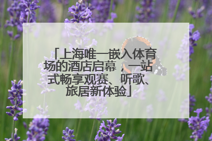 上海唯一嵌入体育场的酒店启幕，一站式畅享观赛、听歌、旅居新体验