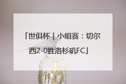 世俱杯｜小组赛：切尔西2-0胜洛杉矶FC