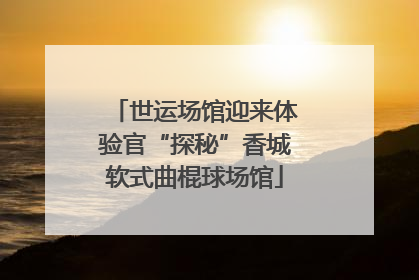 世运场馆迎来体验官“探秘”香城软式曲棍球场馆
