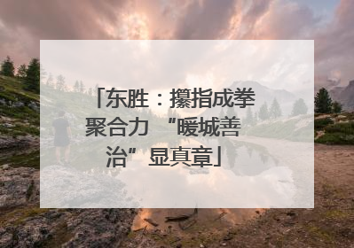 东胜：攥指成拳聚合力 “暖城善治”显真章