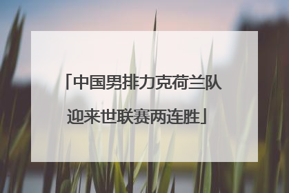 中国男排力克荷兰队 迎来世联赛两连胜