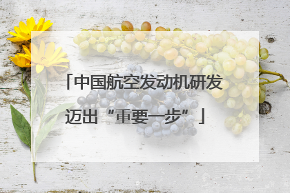 中国航空发动机研发迈出“重要一步”