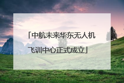 中航未来华东无人机飞训中心正式成立