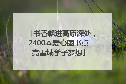 书香飘进高原深处，2400本爱心图书点亮雪域学子梦想