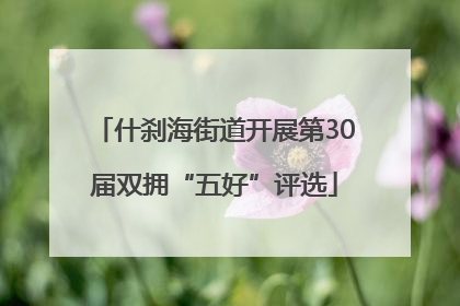 什刹海街道开展第30届双拥“五好”评选