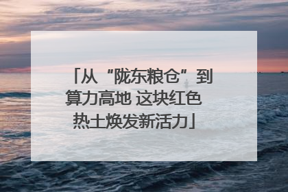 从“陇东粮仓”到算力高地 这块红色热土焕发新活力