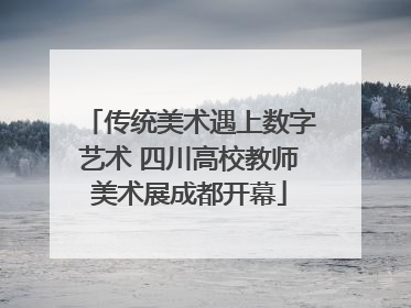 传统美术遇上数字艺术 四川高校教师美术展成都开幕