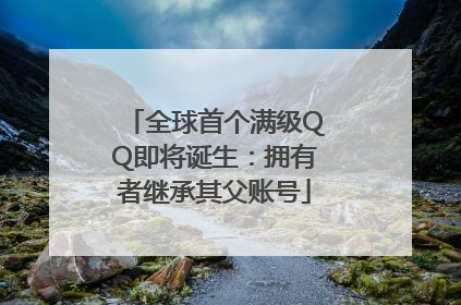 全球首个满级QQ即将诞生：拥有者继承其父账号