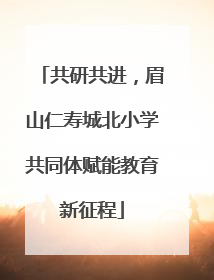 共研共进，眉山仁寿城北小学共同体赋能教育新征程
