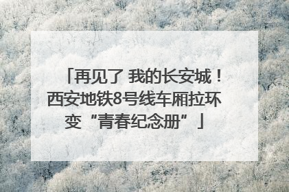 再见了 我的长安城！西安地铁8号线车厢拉环变“青春纪念册”