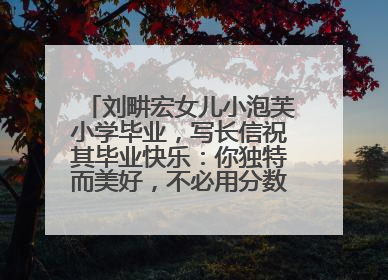 刘畊宏女儿小泡芙小学毕业，写长信祝其毕业快乐：你独特而美好，不必用分数证明自己