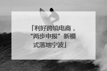利好跨境电商，“两步申报”新模式落地宁波