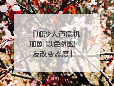 加沙人道危机加剧 以色列盟友改变态度