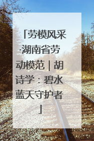 劳模风采·湖南省劳动模范｜胡诗学：碧水蓝天守护者