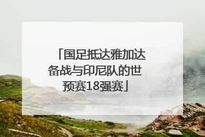国足抵达雅加达备战与印尼队的世预赛18强赛