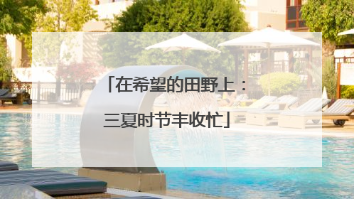 在希望的田野上：三夏时节丰收忙