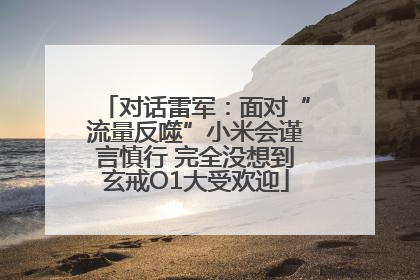 对话雷军：面对“流量反噬”小米会谨言慎行 完全没想到玄戒O1大受欢迎