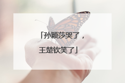 孙颖莎哭了,王楚钦笑了