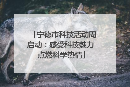 宁德市科技活动周启动：感受科技魅力 点燃科学热情