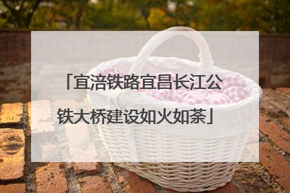 宜涪铁路宜昌长江公铁大桥建设如火如荼
