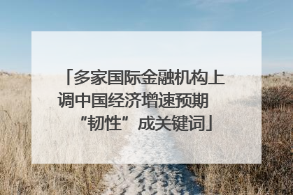 多家国际金融机构上调中国经济增速预期 “韧性”成关键词