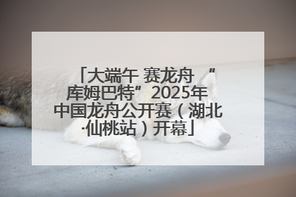 大端午 赛龙舟 “库姆巴特”2025年中国龙舟公开赛（湖北·仙桃站）开幕