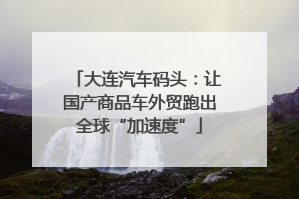 大连汽车码头：让国产商品车外贸跑出全球“加速度”