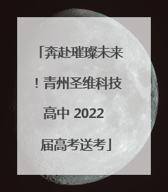 奔赴璀璨未来！青州圣维科技高中 2022 届高考送考