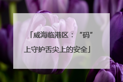 威海临港区：“码”上守护舌尖上的安全
