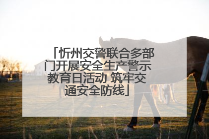忻州交警联合多部门开展安全生产警示教育日活动 筑牢交通安全防线